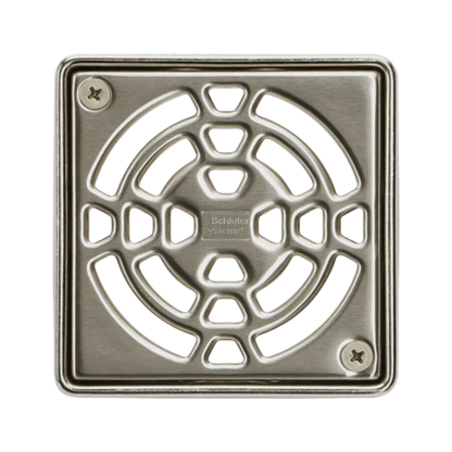 Schluter KERDI-DRAIN 4" Stainless Steel Square Grate Kit