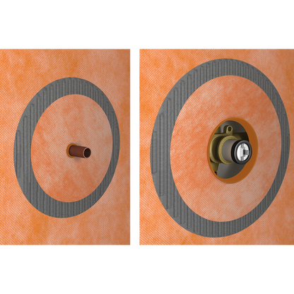 Schluter KERDI-SEAL-PS & MV - Prefabricated Seals for Pipe Protrusions
