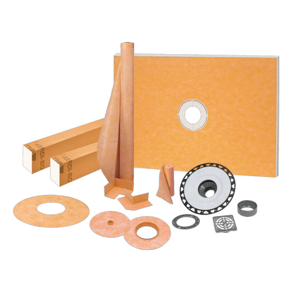 Schluter KERDI-SHOWER-KIT-FLG Complete Waterproof Shower Kit