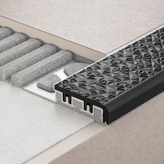 Schluter TREP-V 1-21/32" Wide (42mm) Anodized Aluminum Stair Profile