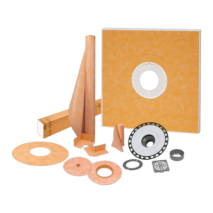 Schluter KERDI-SHOWER-KIT-FLG Complete Waterproof Shower Kit