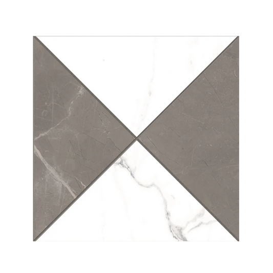 Shapes 12x12" - 8mm Matte Porcelain Palace Regal Mosaic Tile