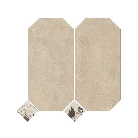 Shapes 13x13" - 8mm Matte Porcelain Palace Royale Mosaic Tile