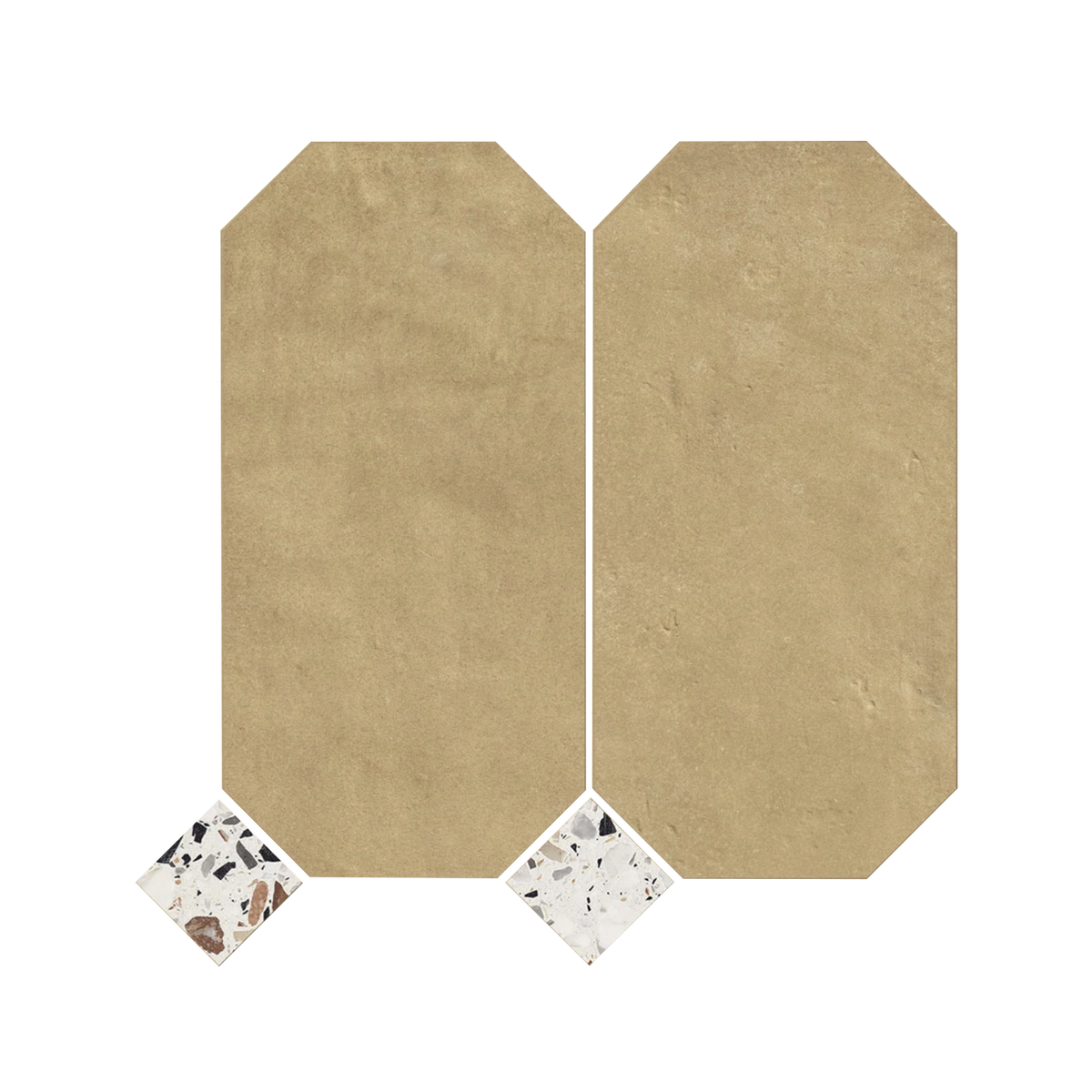 Shapes 13x13" - 8mm Matte Porcelain Palace Royale Mosaic Tile