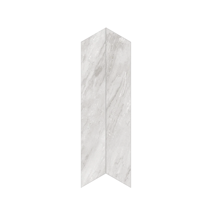 Shapes 4x24" - 8mm Matte Porcelain Chevron A+B Tile