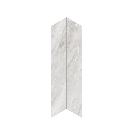 Shapes 4x24" - 8mm Matte Porcelain Chevron A+B Tile