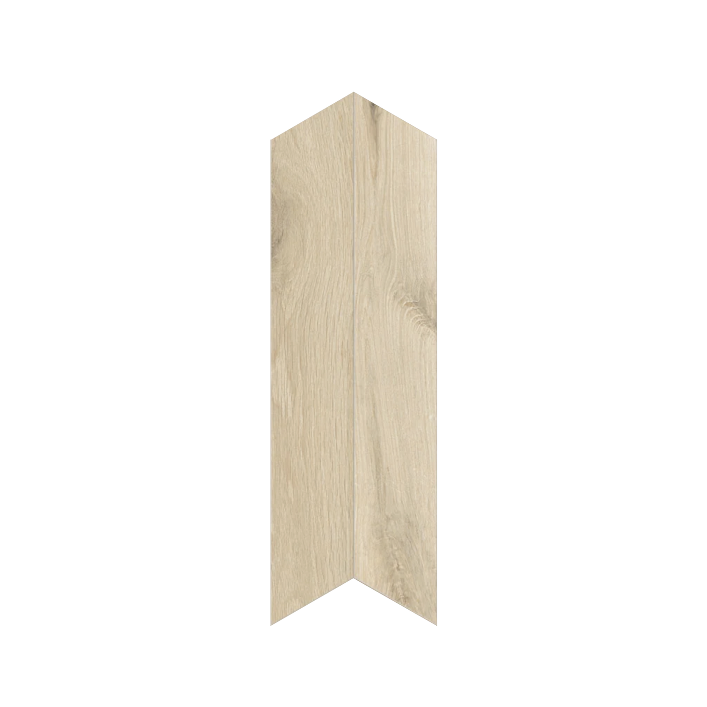 Shapes 4x24" - 8mm Matte Porcelain Chevron A+B Tile