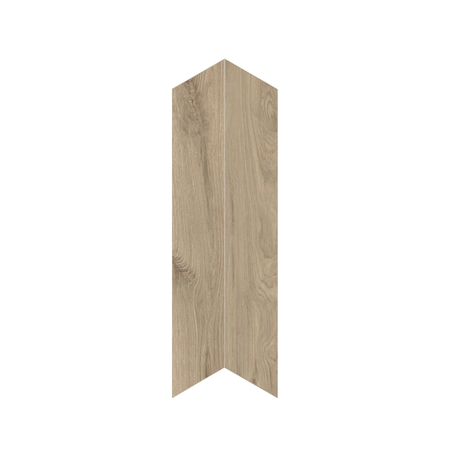 Shapes 4x24" - 8mm Matte Porcelain Chevron A+B Tile