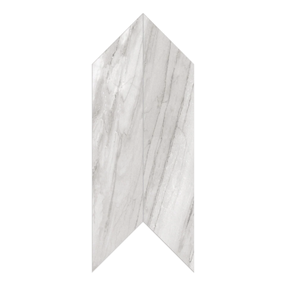 Shapes 8x30"- 8mm Matte Porcelain Chevron Max A+B Tile