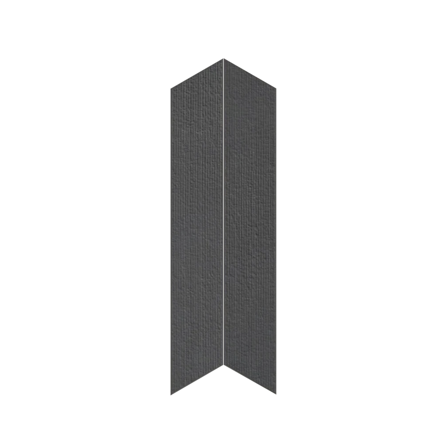 Shapes 4x24" - 8mm Matte Porcelain Chevron A+B Tile