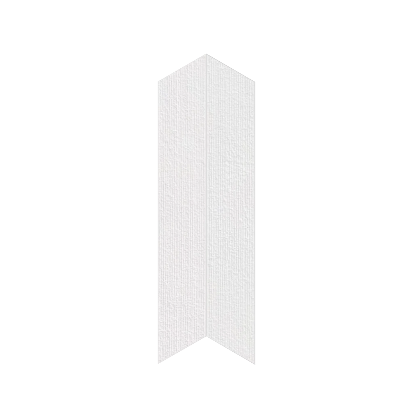 Shapes 4x24" - 8mm Matte Porcelain Chevron A+B Tile