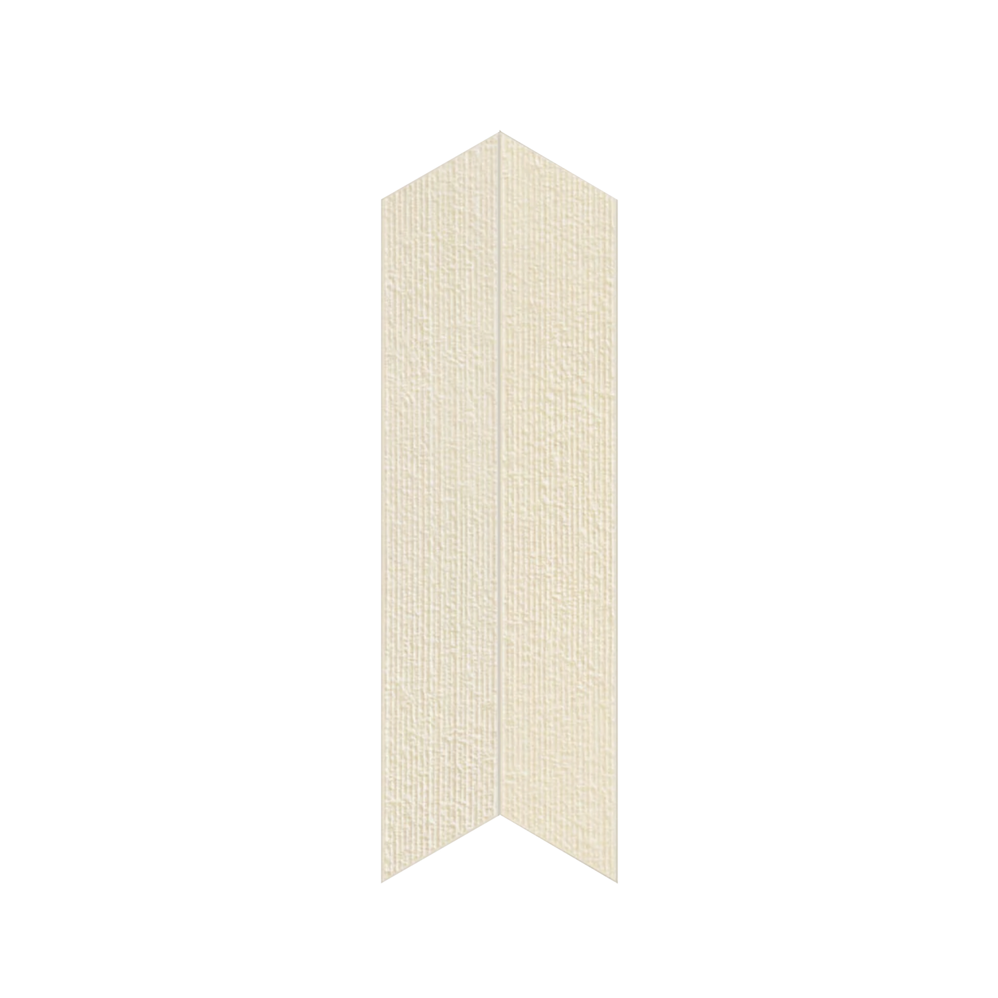 Shapes 4x24" - 8mm Matte Porcelain Chevron A+B Tile