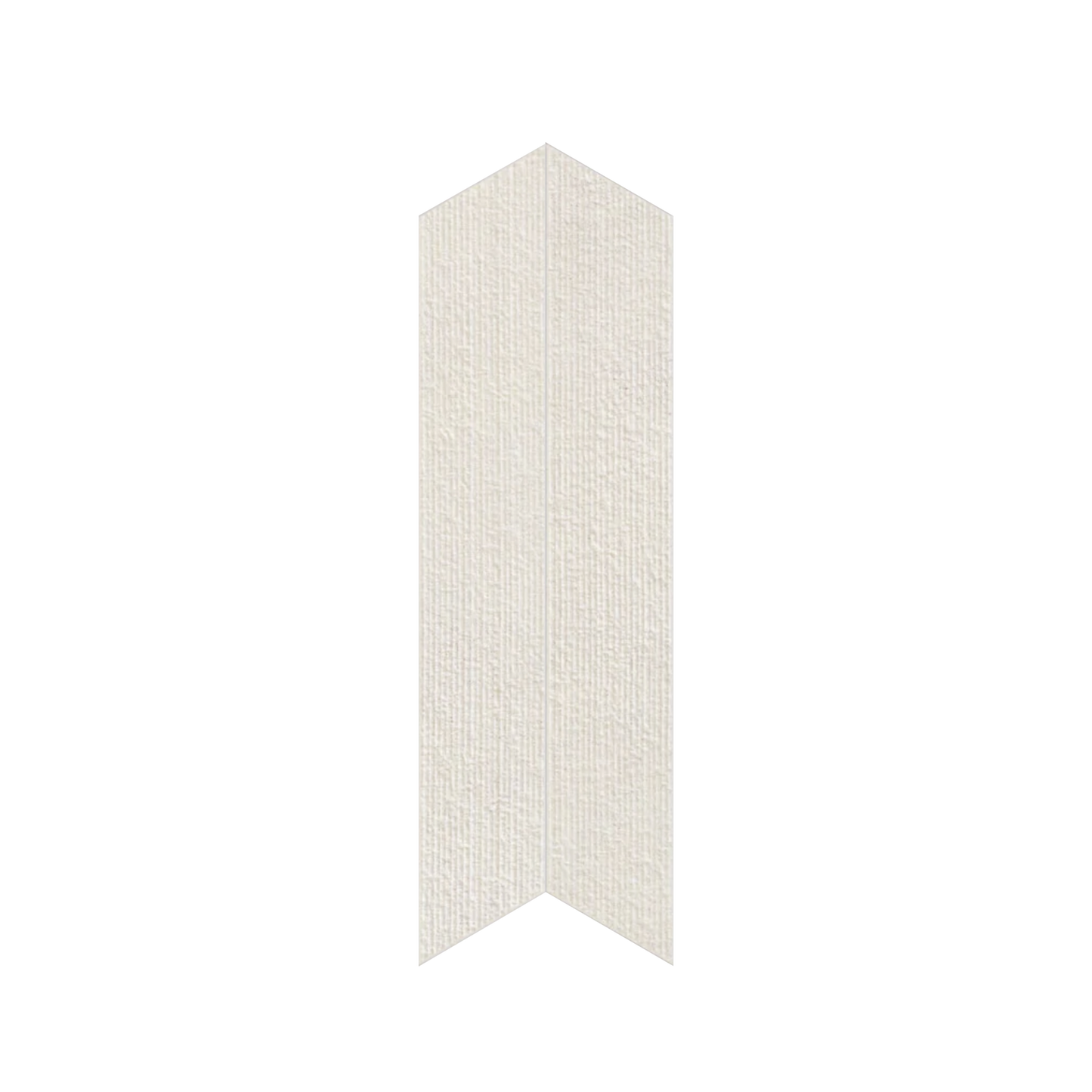 Shapes 4x24" - 8mm Matte Porcelain Chevron A+B Tile