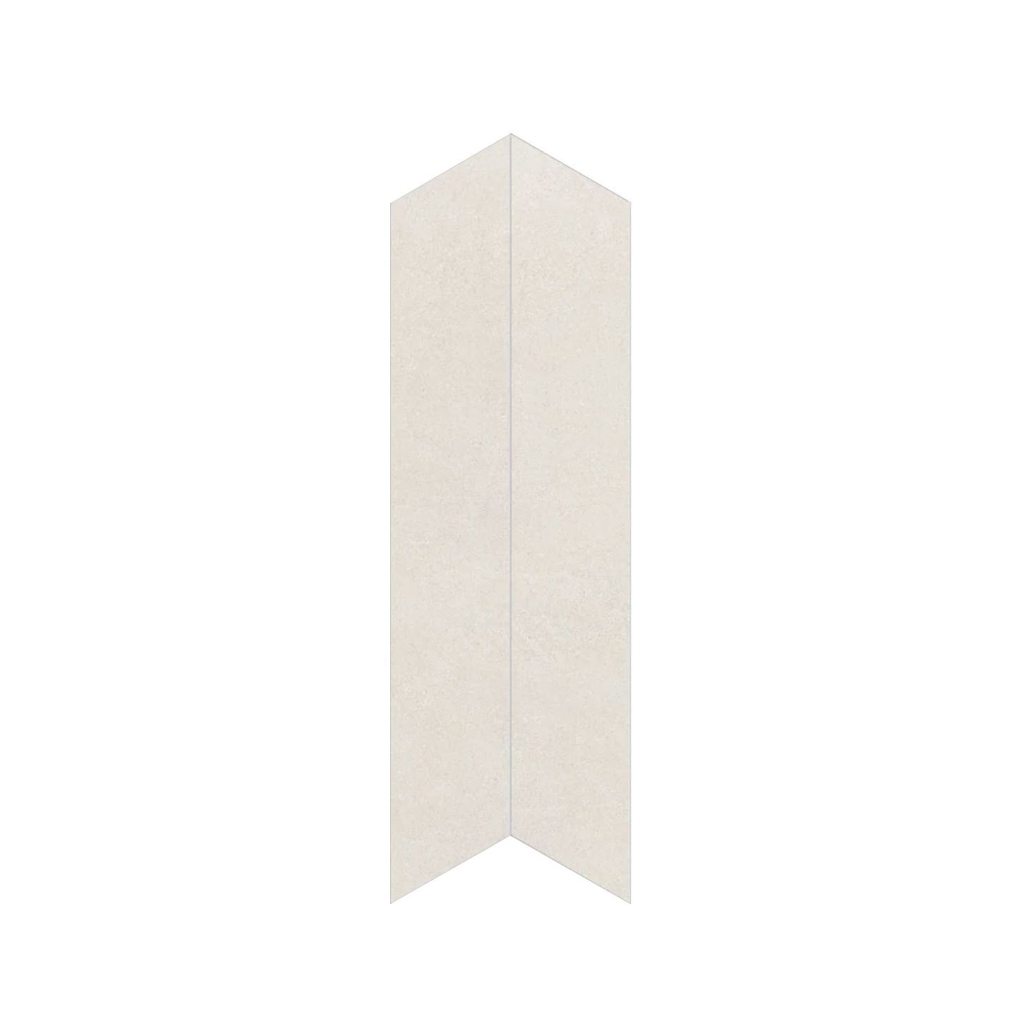 Shapes 4x24" - 8mm Matte Porcelain Chevron A+B Tile
