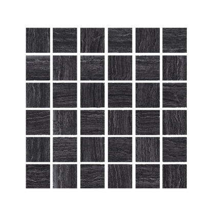 Stratos 12x12"- 8mm Porcelain Mosaic Wall Tile in Travertine Style