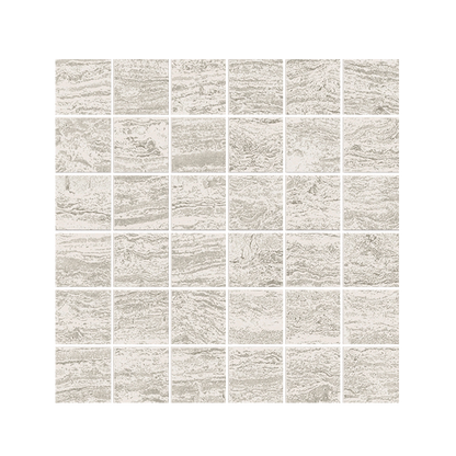 Stratos 12x12"- 8mm Porcelain Mosaic Wall Tile in Travertine Style