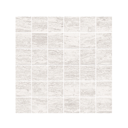 Stratos 12x12"- 8mm Porcelain Mosaic Wall Tile in Travertine Style