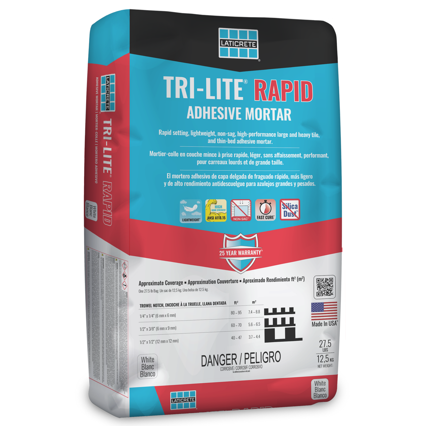 Laticrete - Tri-Lite Rapid - Tile Adhesive Mortar (27.5lbs)