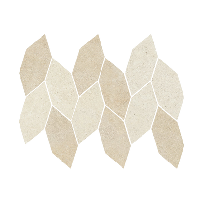 Tycoon 12.5x15" - 8mm Matte Porcelain Leaf Mosaic Wall Tile