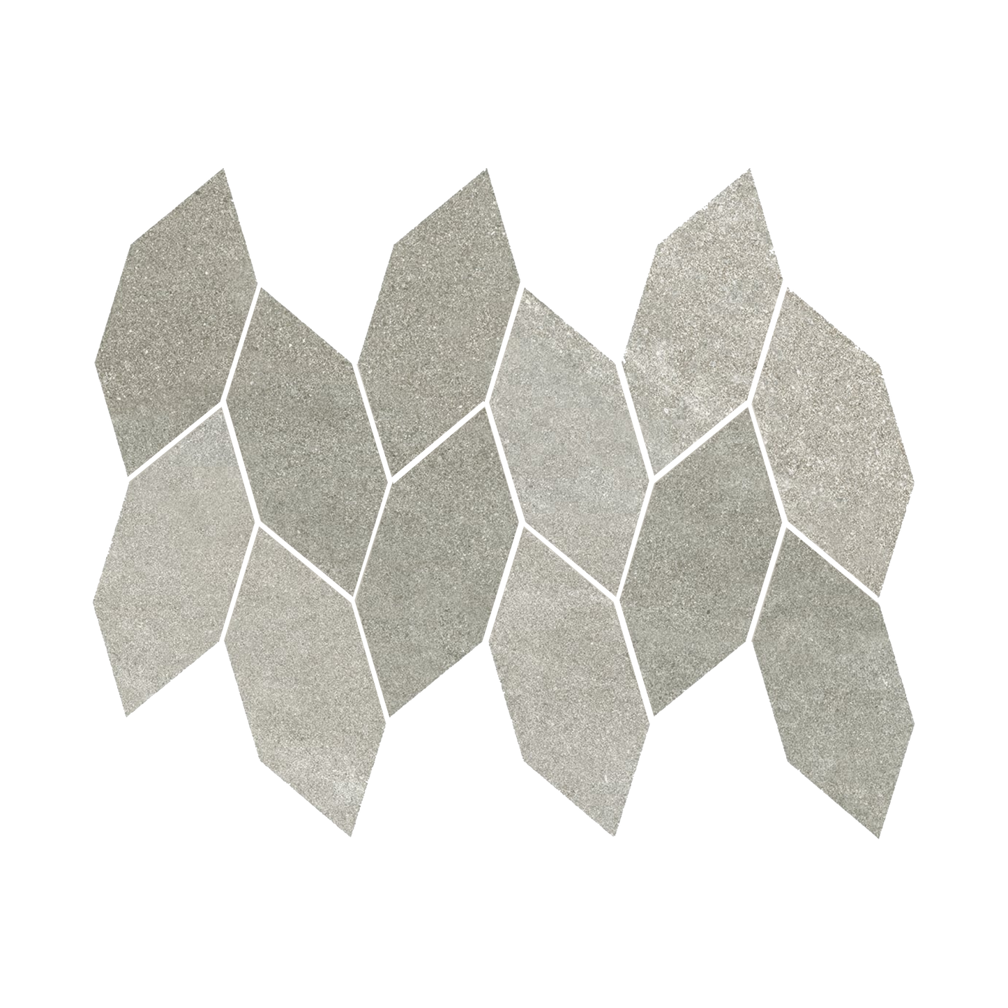 Tycoon 12.5x15" - 8mm Matte Porcelain Leaf Mosaic Wall Tile