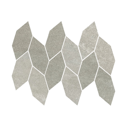 Tycoon 12.5x15" - 8mm Matte Porcelain Leaf Mosaic Wall Tile