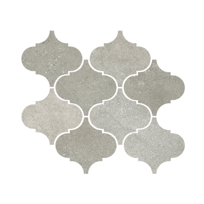 Tycoon 12x14.5" - 8mm Matte Porcelain Arabesque Mosaic Tile