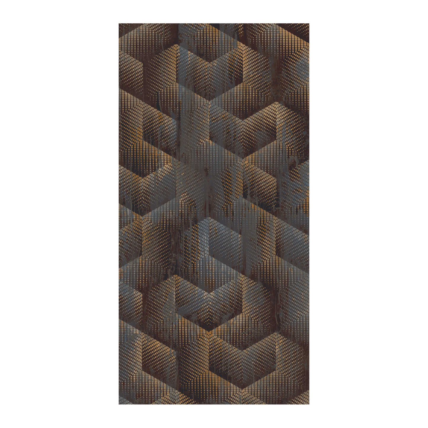 Untamed 24x48" - 8mm Matte Decorative Porcelain Wall Tile w/ Deco 02 Design