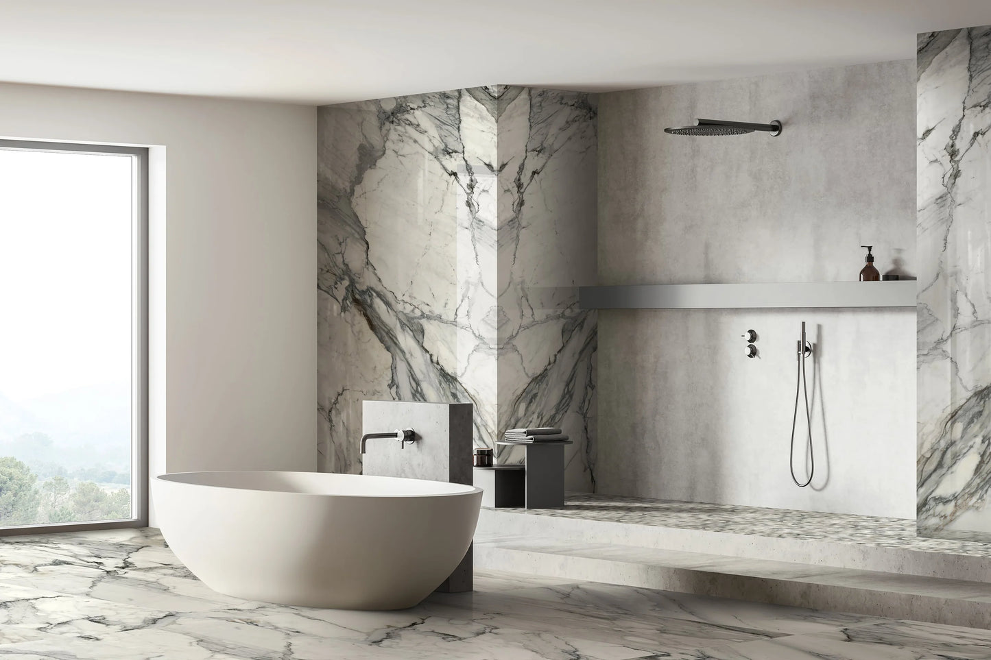 Mykonos 24"x48" Marble-Look 8mm Porcelain Floor & Wall Tiles (16sq/ft per box) image 8