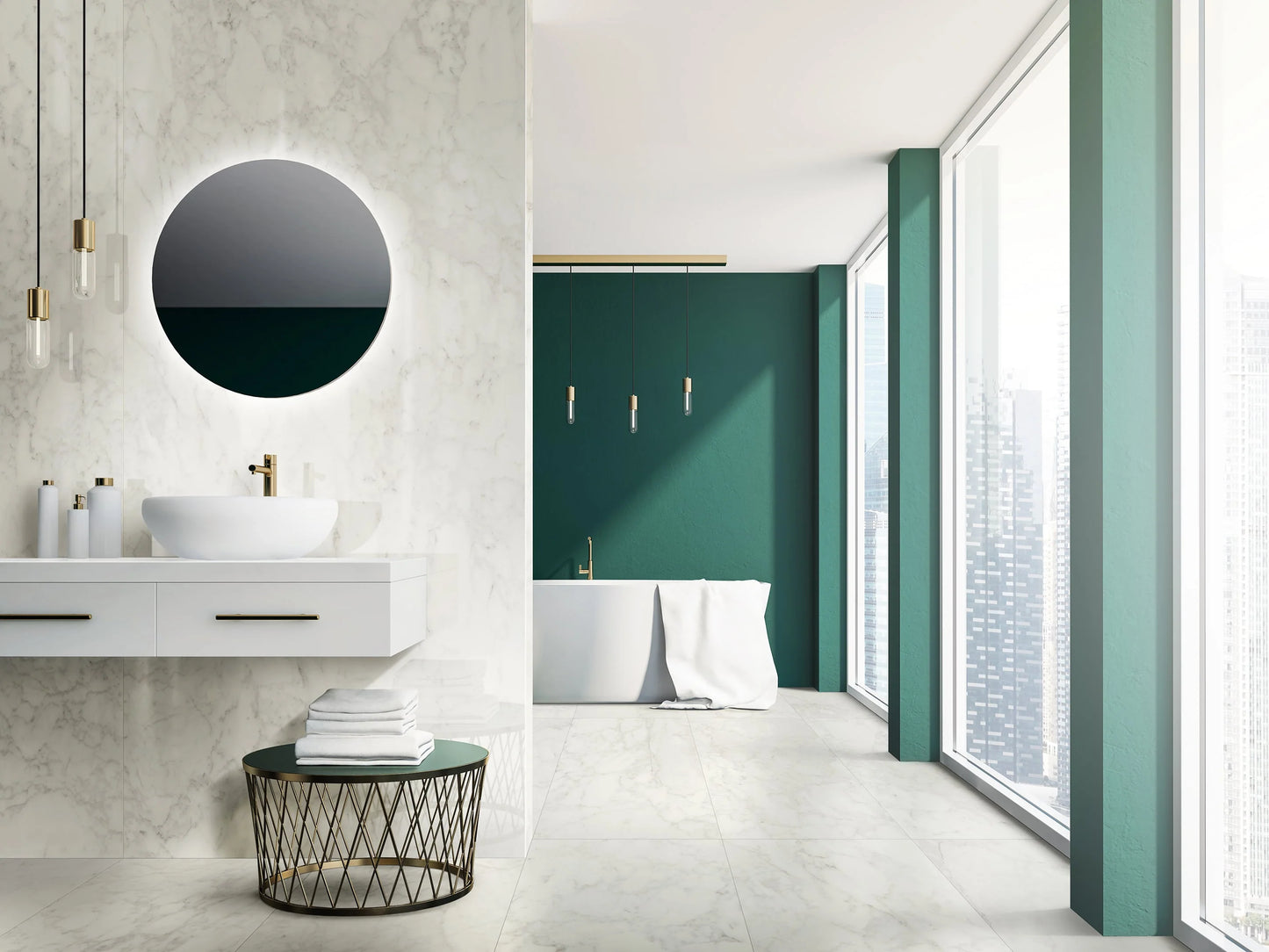 Mykonos 24"x48" Marble-Look 8mm Porcelain Floor & Wall Tiles (16sq/ft per box) image 6