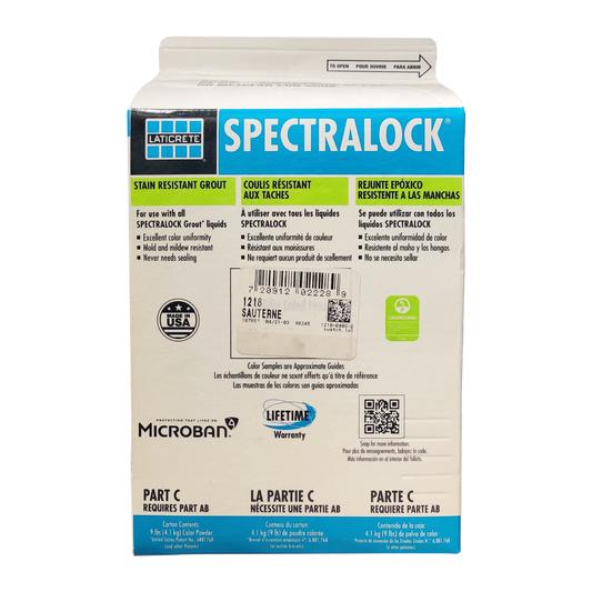 Laticrete - Spectralock Grout Part C (9lbs) - Sauterne #18 Color