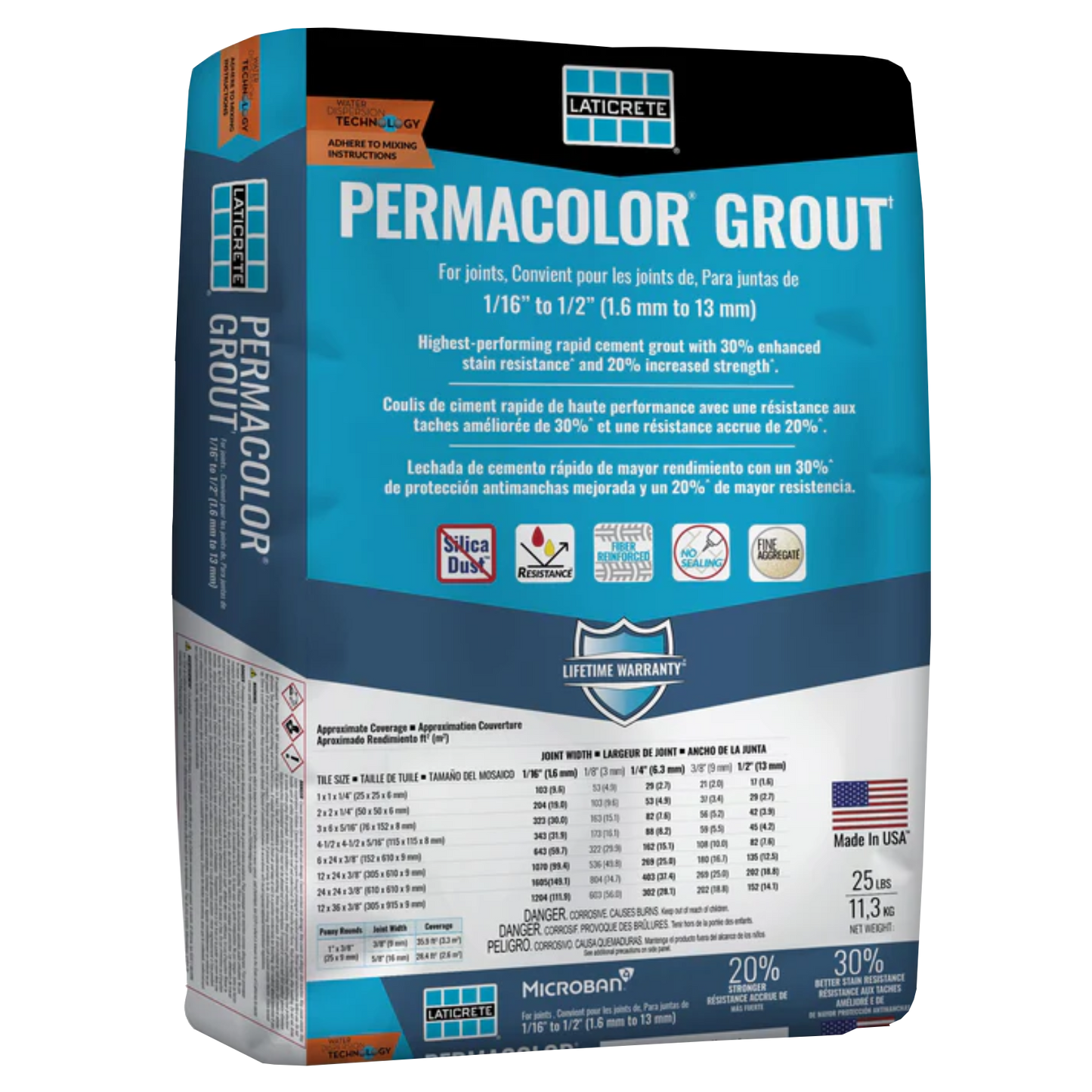 Laticrete - Permacolor Grout (25lbs) - Durable Tile Grout