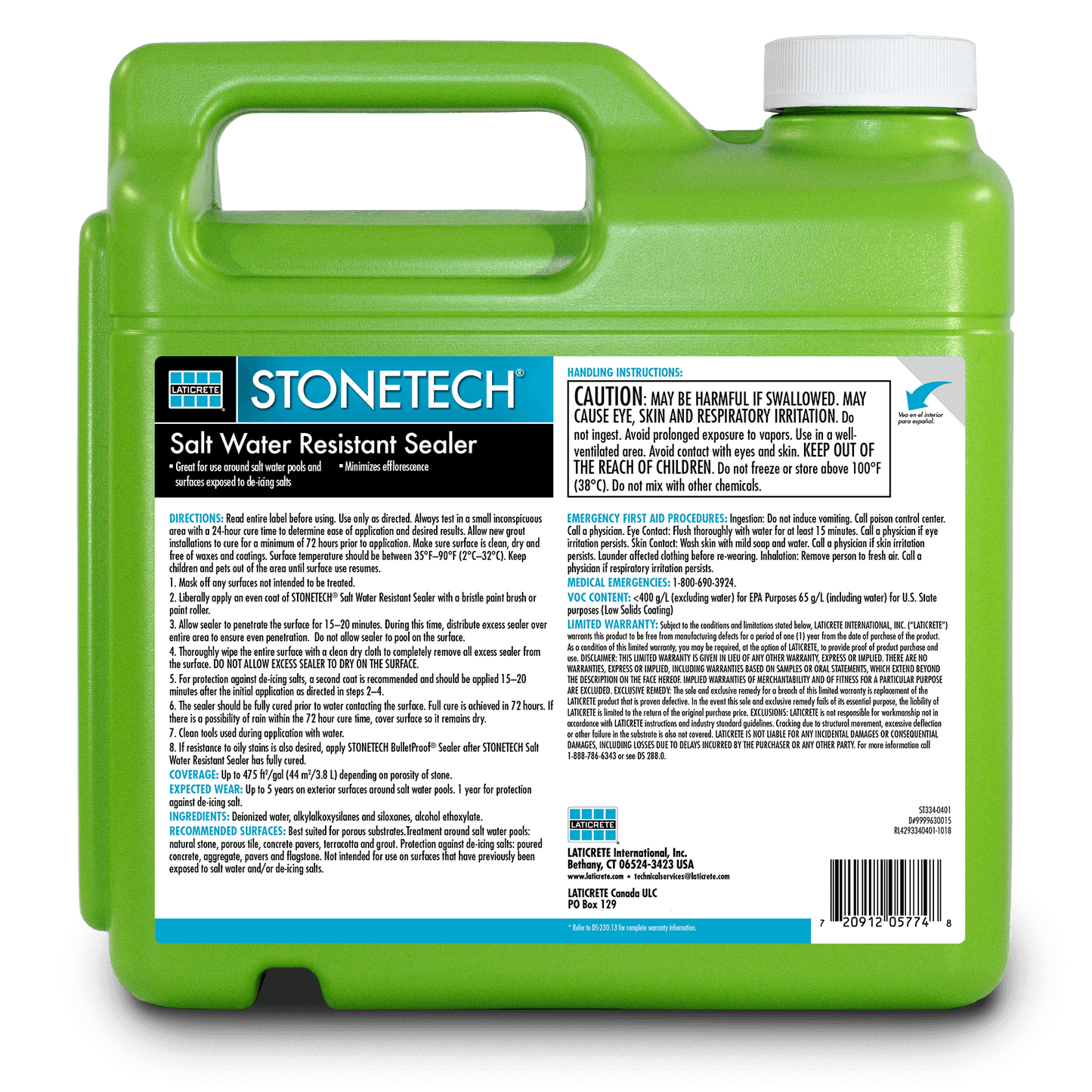 Stonetech Salt Water Resistant Sealer (All Sizes) by Laticrete