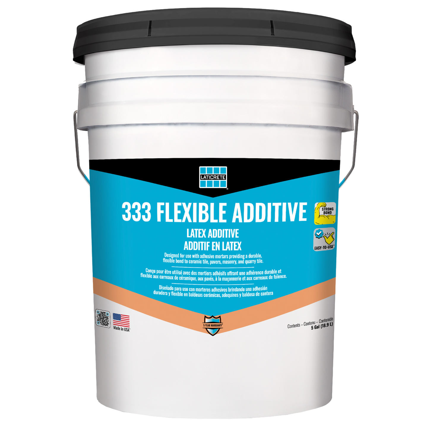 Laticrete 333 Super Flexible Latex Additive for Thinset Mortars (5gal)