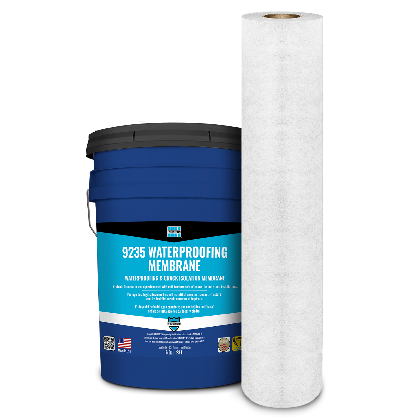 Laticrete - 9235 Waterproofing Membrane Kits w/ Anti-Fracture Fabric