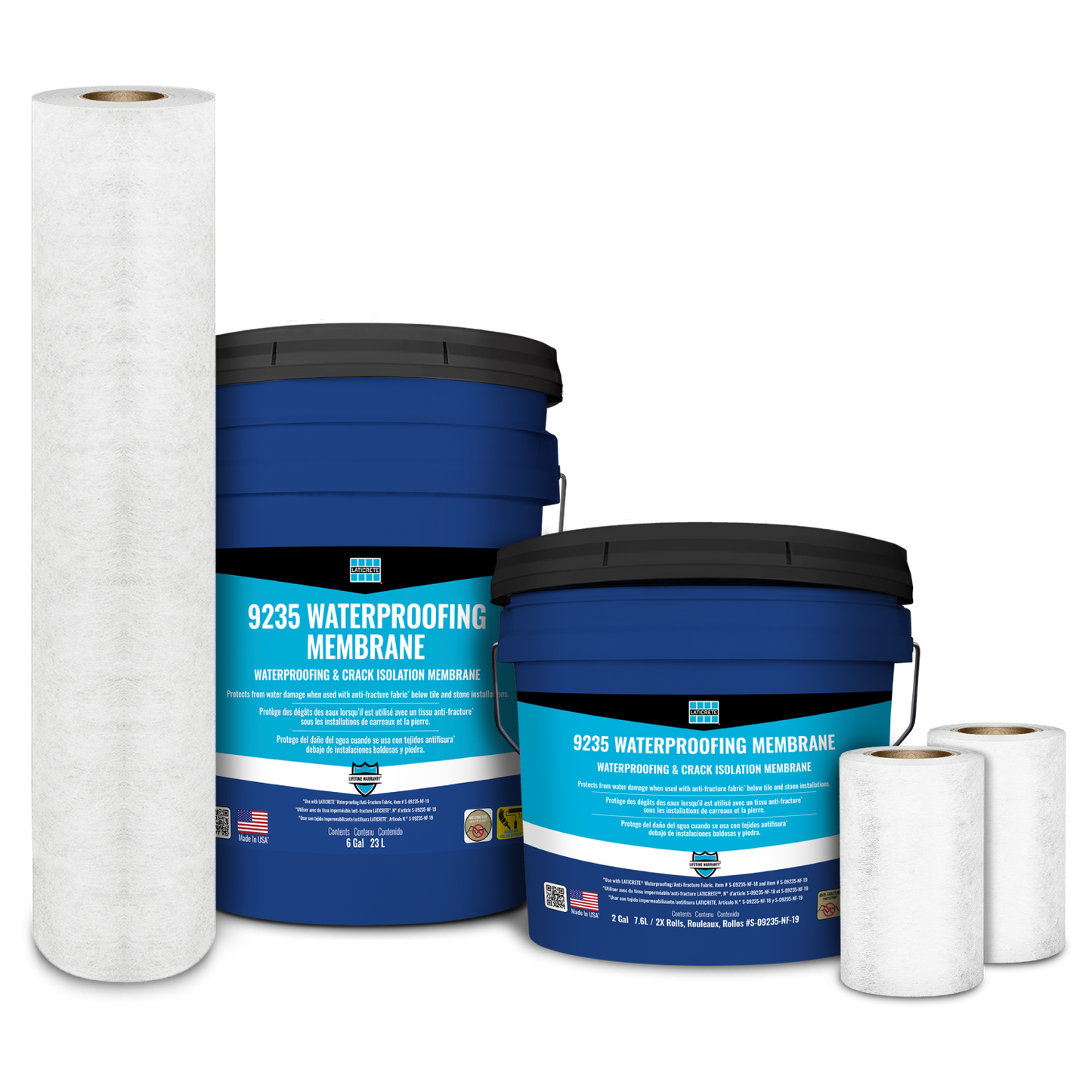 Laticrete - 9235 Waterproofing Membrane Kits w/ Anti-Fracture Fabric