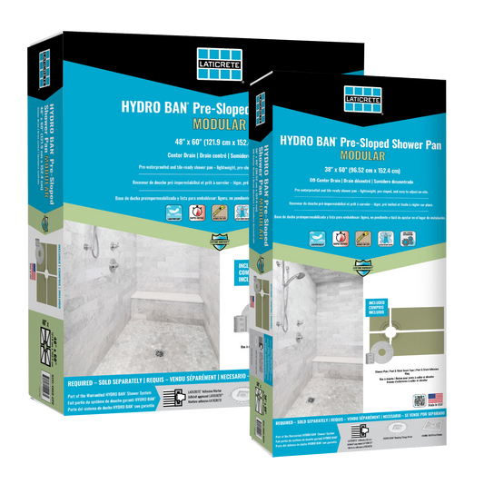 Laticrete - Hydro Ban Modular Pre-Sloped Shower Pan