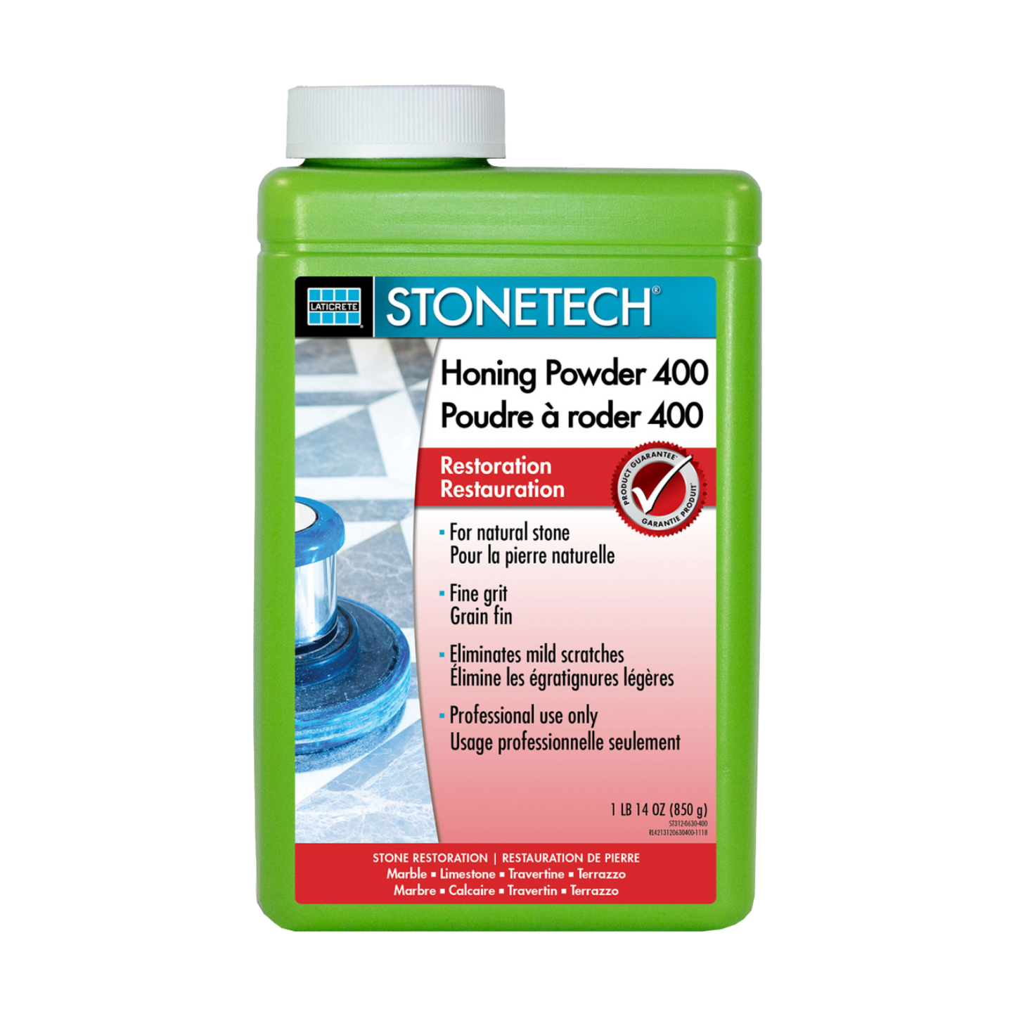 Laticrete - Stonetech Honing Powder to Remove Tile Scratches (1.9lbs)