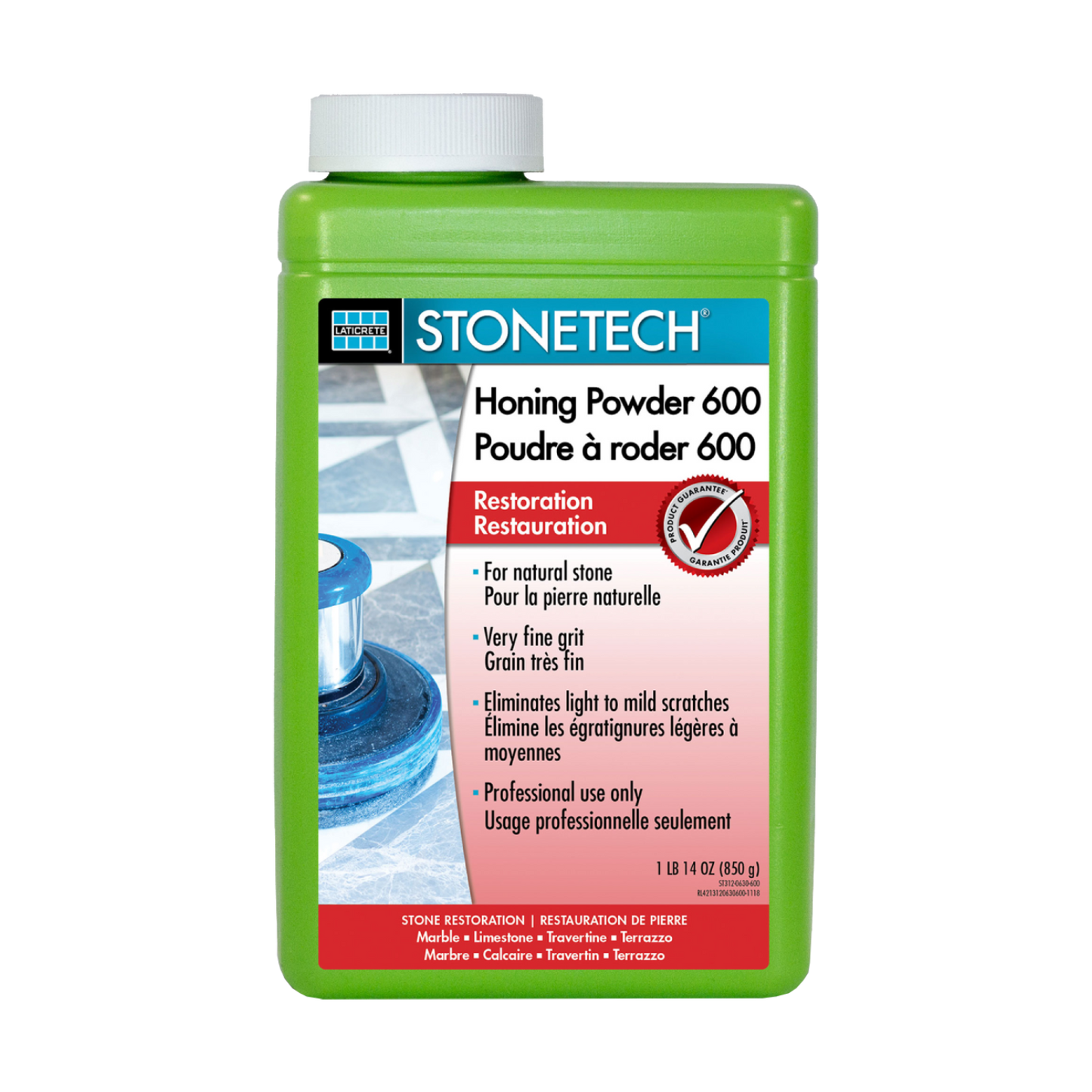 Laticrete - Stonetech Honing Powder to Remove Tile Scratches (1.9lbs)