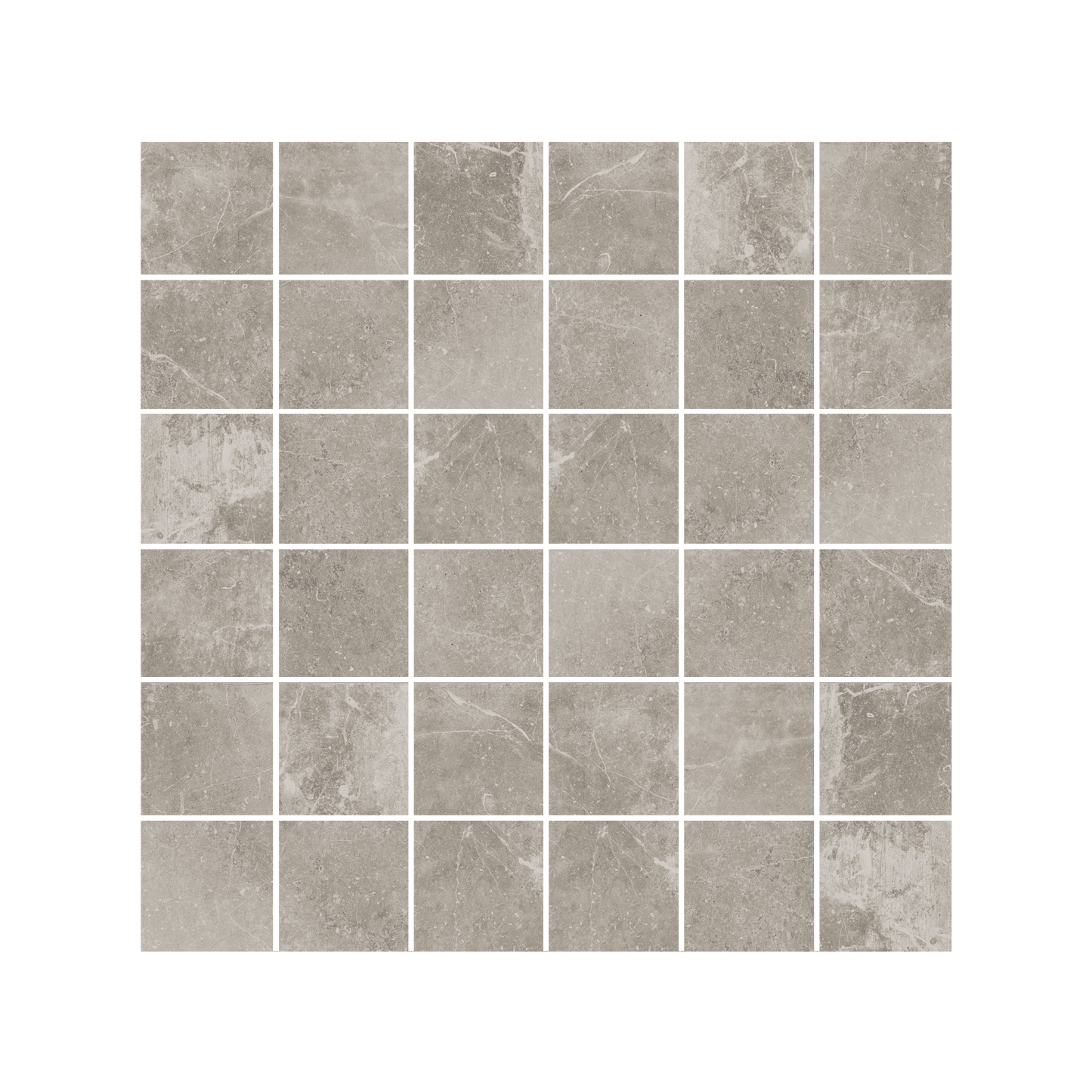 Rustic Stone 12x12" - 8mm Porcelain Mosaic Tile Sheets in Stone Look