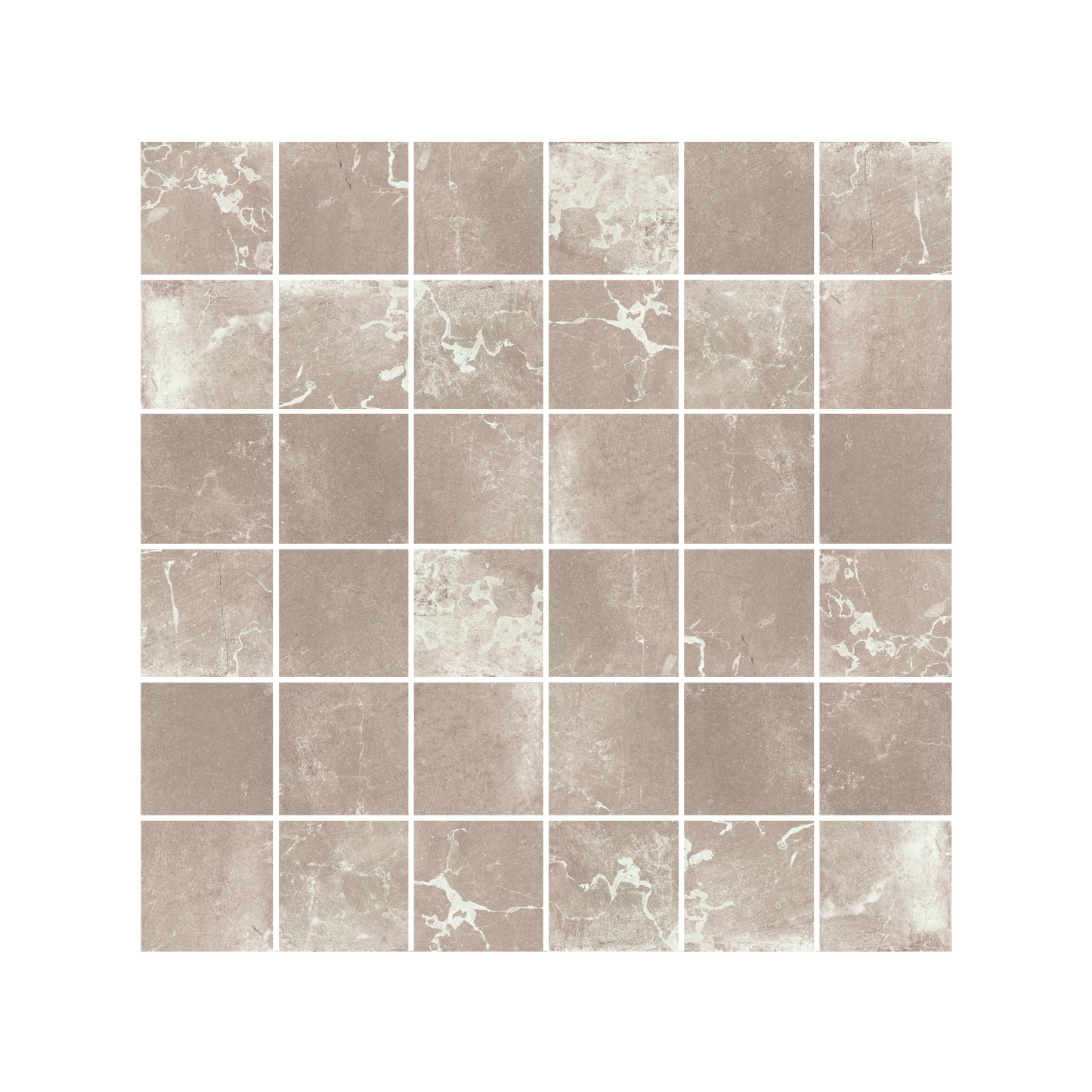 Rustic Stone 12x12" - 8mm Porcelain Mosaic Tile Sheets in Stone Look