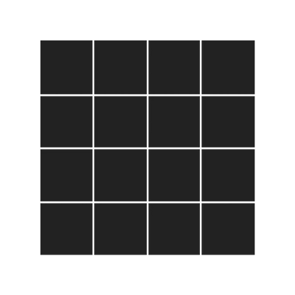 Urban Landscape 12x12" - 8mm Porcelain Mosaic Tile Sheet in Cement Look