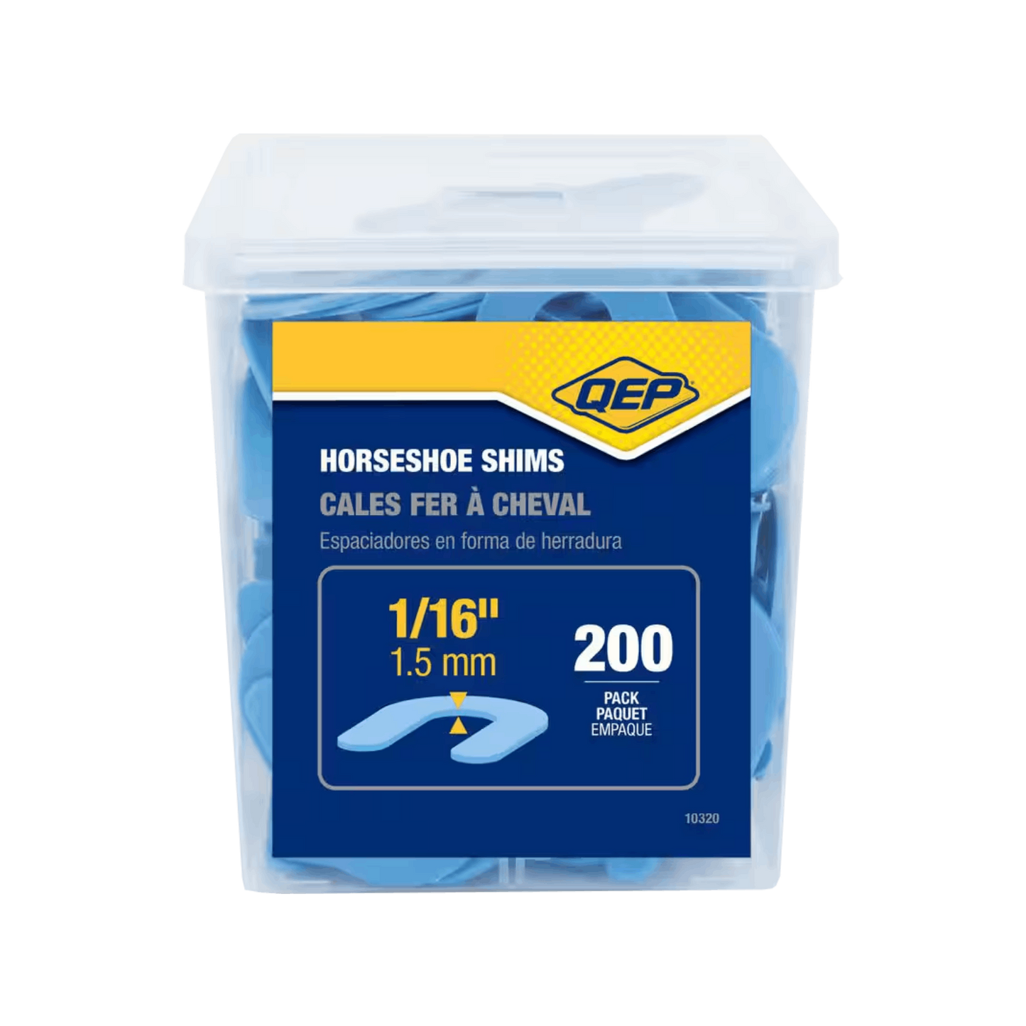 QEP - Horseshoe Shims - 4 Size Options of Tile Shims