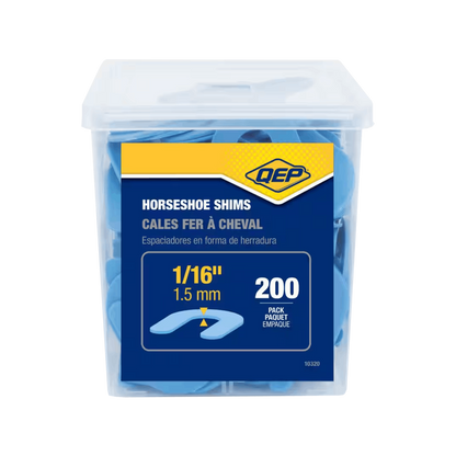 QEP - Horseshoe Shims - 4 Size Options of Tile Shims