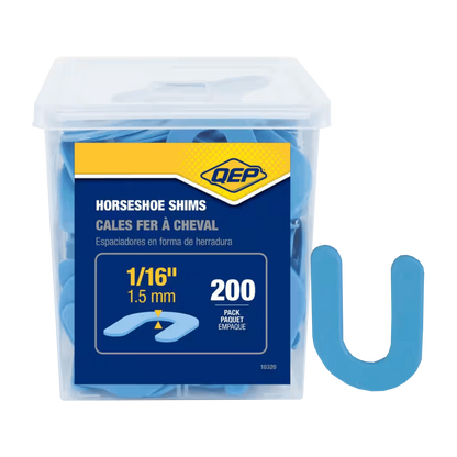 QEP - Horseshoe Shims - 4 Size Options of Tile Shims