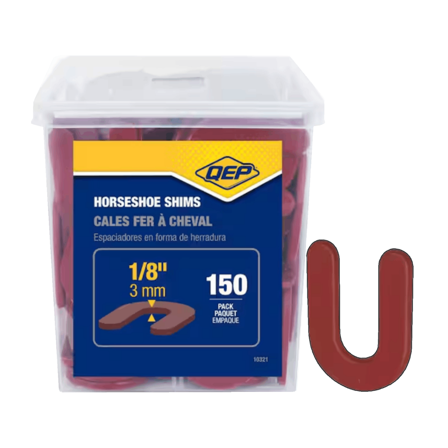 QEP - Horseshoe Shims - 4 Size Options of Tile Shims