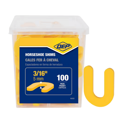 QEP - Horseshoe Shims - 4 Size Options of Tile Shims