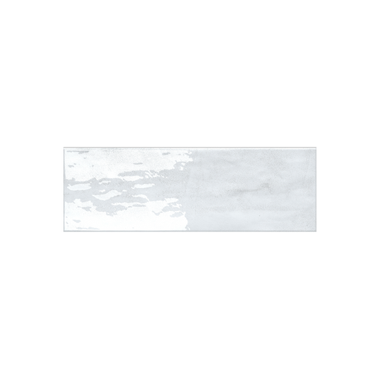 Aura 4x12" - 8mm Glossy Ceramic Wall Tile in Subway Style