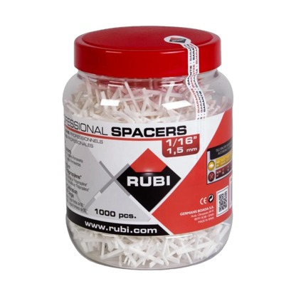 Rubi Tools - X Spacers 1/16" (1000 Pcs.) - Tile Installation Accessories