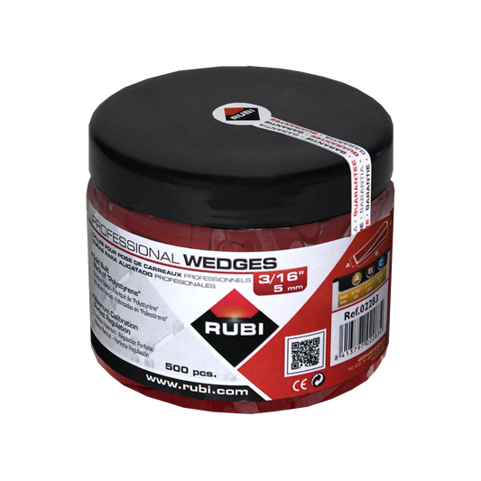 Rubi Tools - Tile Wedges 3/16 In. (500 Pc.) - Tile Installation Accessories