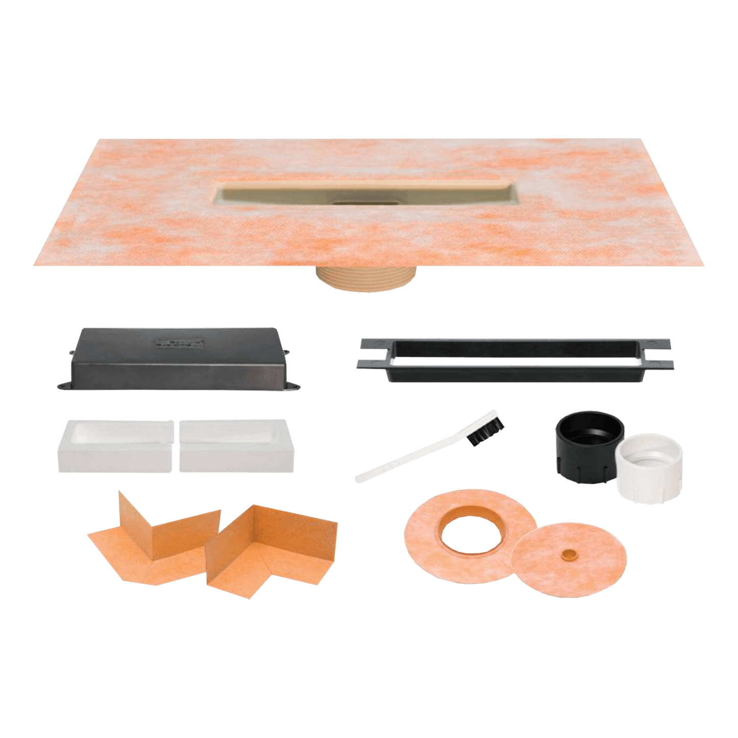 Schluter KERDI-LINE-VARIO Flange Kit 2" (ABS & PVC)